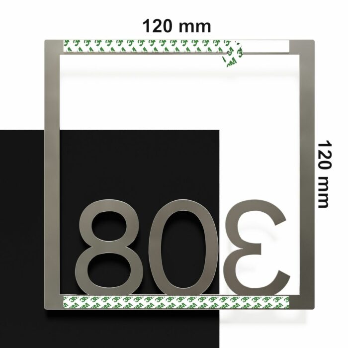 Edelstahl Zimmernummer / Design Z-04-XXX-E<span> - </span>308 - Image 4