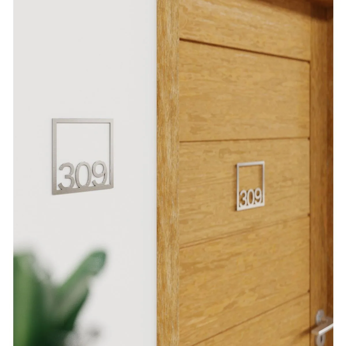 Edelstahl Zimmernummer / Design Z-04-XXX-E<span> - </span>309 – Bild 3