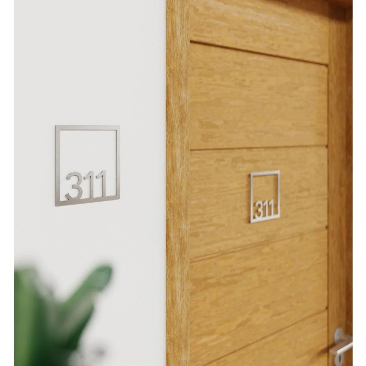 Edelstahl Zimmernummer / Design Z-04-XXX-E<span> - </span>311 – Bild 3