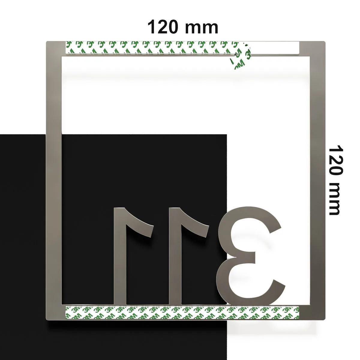 Edelstahl Zimmernummer / Design Z-04-XXX-E<span> - </span>311 – Bild 4