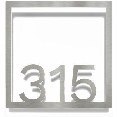 Edelstahl Zimmernummer / Design Z-04-XXX-E<span> - </span>315