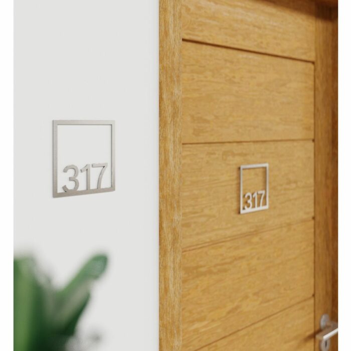 Edelstahl Zimmernummer / Design Z-04-XXX-E<span> - </span>317 – Bild 3