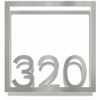 Edelstahl Zimmernummer / Design Z-04-XXX-E<span> - </span>320
