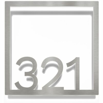 Edelstahl Zimmernummer / Design Z-04-XXX-E<span> - </span>321
