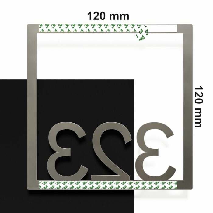 Edelstahl Zimmernummer / Design Z-04-XXX-E<span> - </span>323 - Image 4