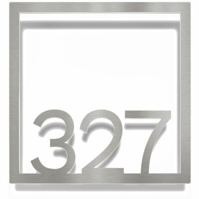 Edelstahl Zimmernummer / Design Z-04-XXX-E<span> - </span>327