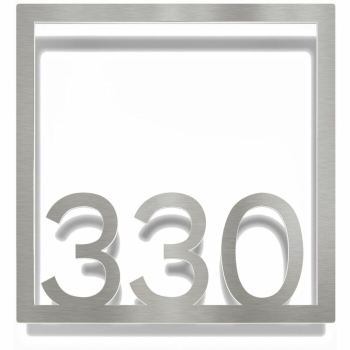 Edelstahl Zimmernummer / Design Z-04-XXX-E<span> - </span>330