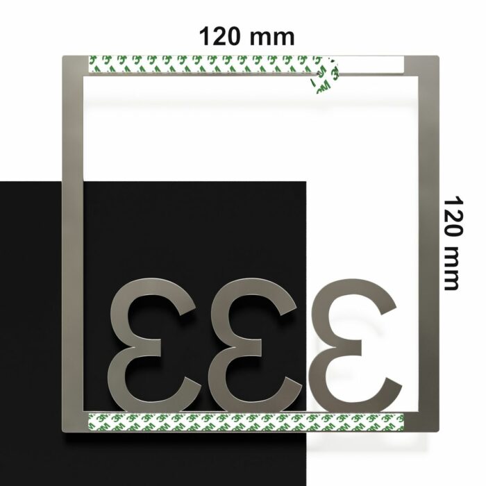 Edelstahl Zimmernummer / Design Z-04-XXX-E<span> - </span>333 - Image 4