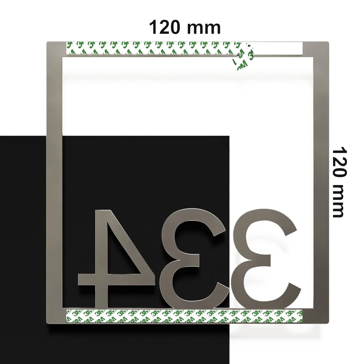 Edelstahl Zimmernummer / Design Z-04-XXX-E<span> - </span>334 – Bild 4