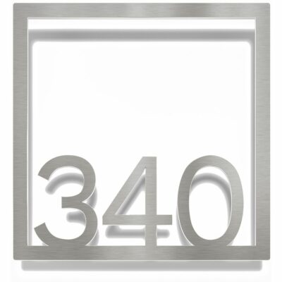 Edelstahl Zimmernummer / Design Z-04-XXX-E<span> - </span>340
