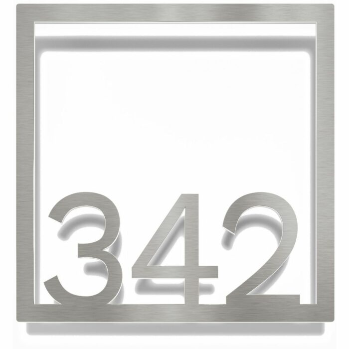 Edelstahl Zimmernummer / Design Z-04-XXX-E<span> - </span>342