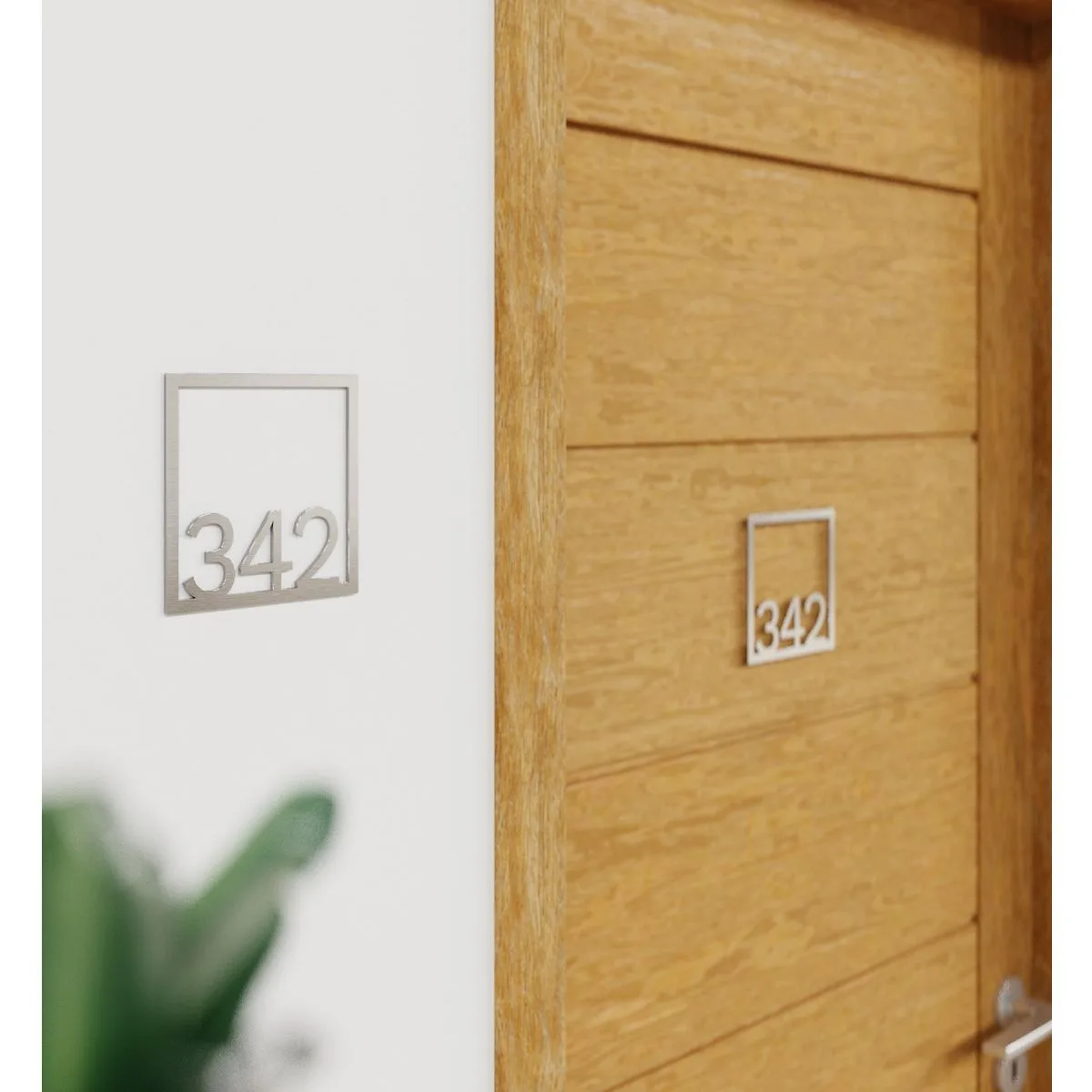 Edelstahl Zimmernummer / Design Z-04-XXX-E<span> - </span>342 – Bild 3