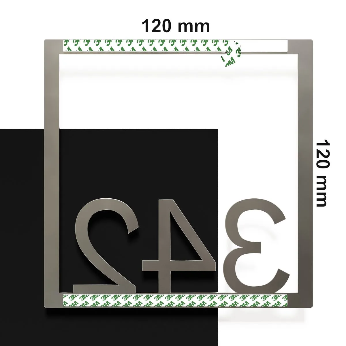 Edelstahl Zimmernummer / Design Z-04-XXX-E<span> - </span>342 – Bild 4