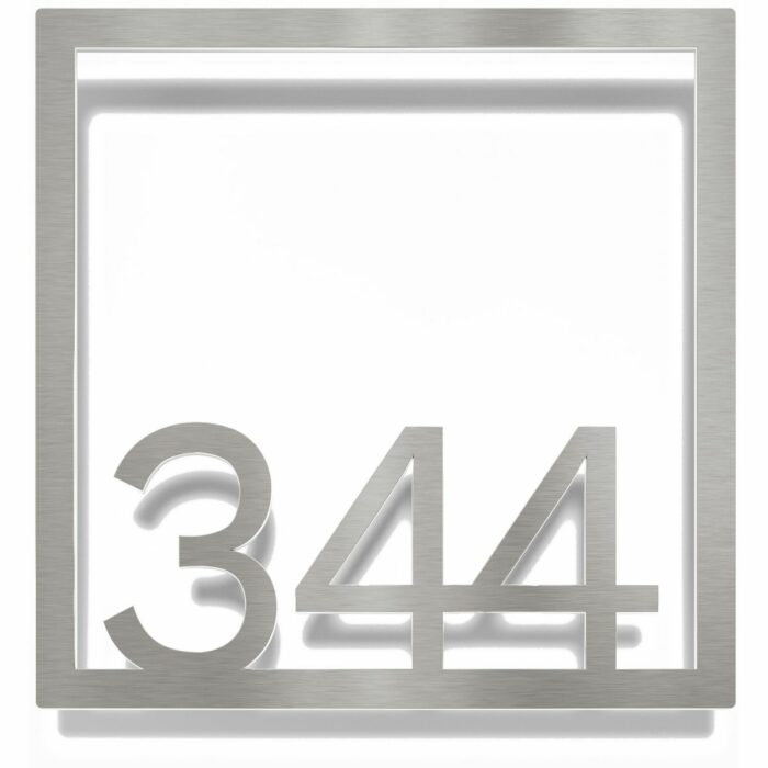 Edelstahl Zimmernummer / Design Z-04-XXX-E<span> - </span>344