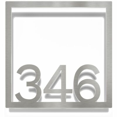 Edelstahl Zimmernummer / Design Z-04-XXX-E<span> - </span>346