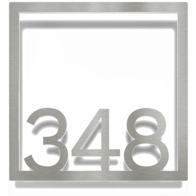 Edelstahl Zimmernummer / Design Z-04-XXX-E<span> - </span>348
