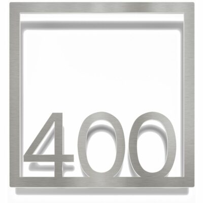Edelstahl Zimmernummer / Design Z-04-XXX-E<span> - </span>400