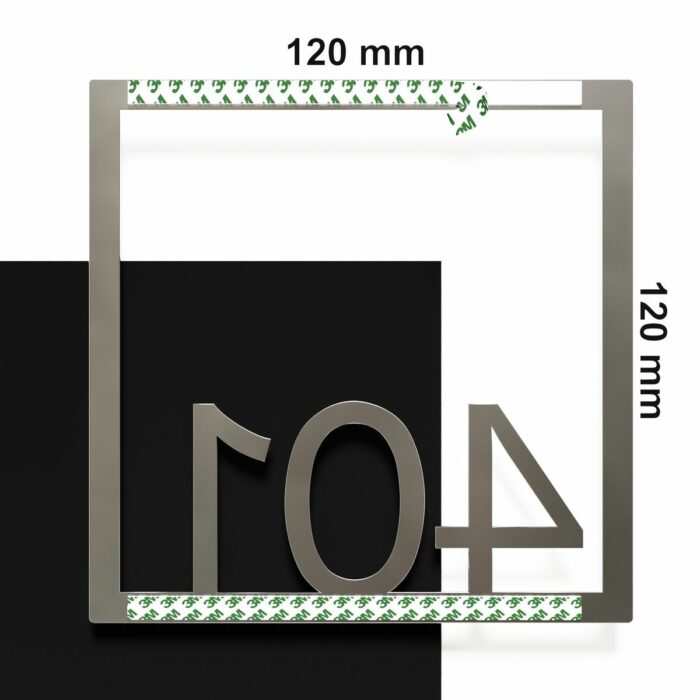 Edelstahl Zimmernummer / Design Z-04-XXX-E<span> - </span>401 - Image 4