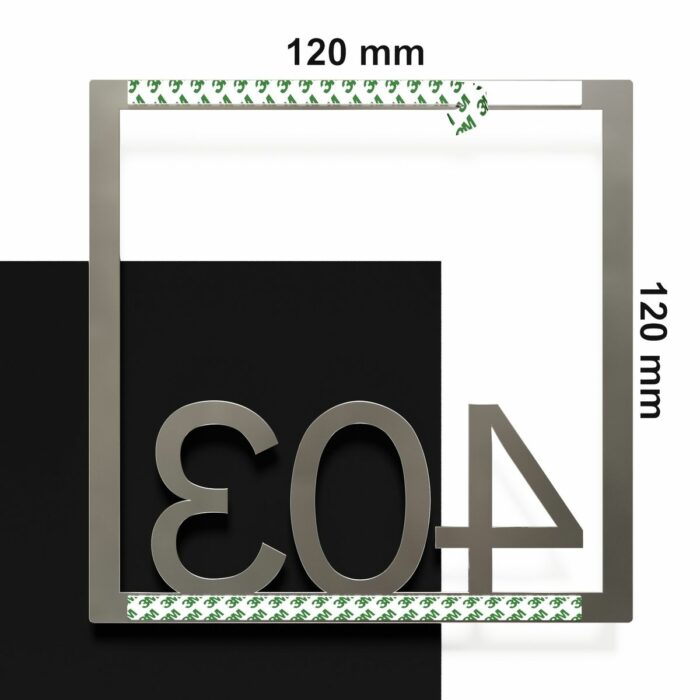 Edelstahl Zimmernummer / Design Z-04-XXX-E<span> - </span>403 - Image 4