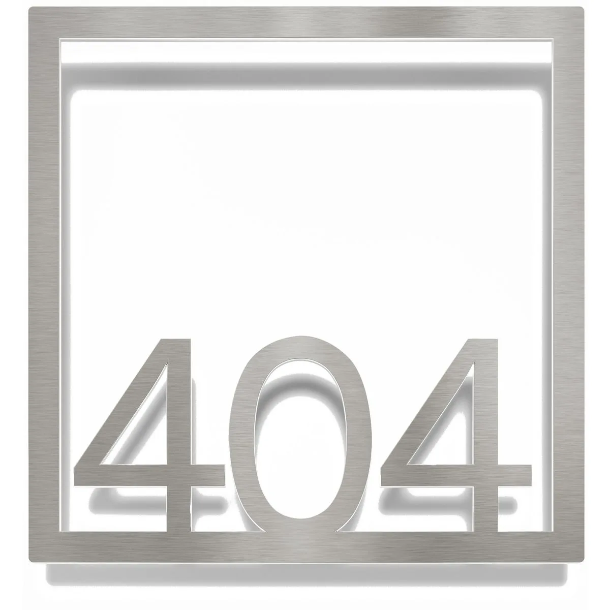 Edelstahl Zimmernummer / Design Z-04-XXX-E<span> - </span>404