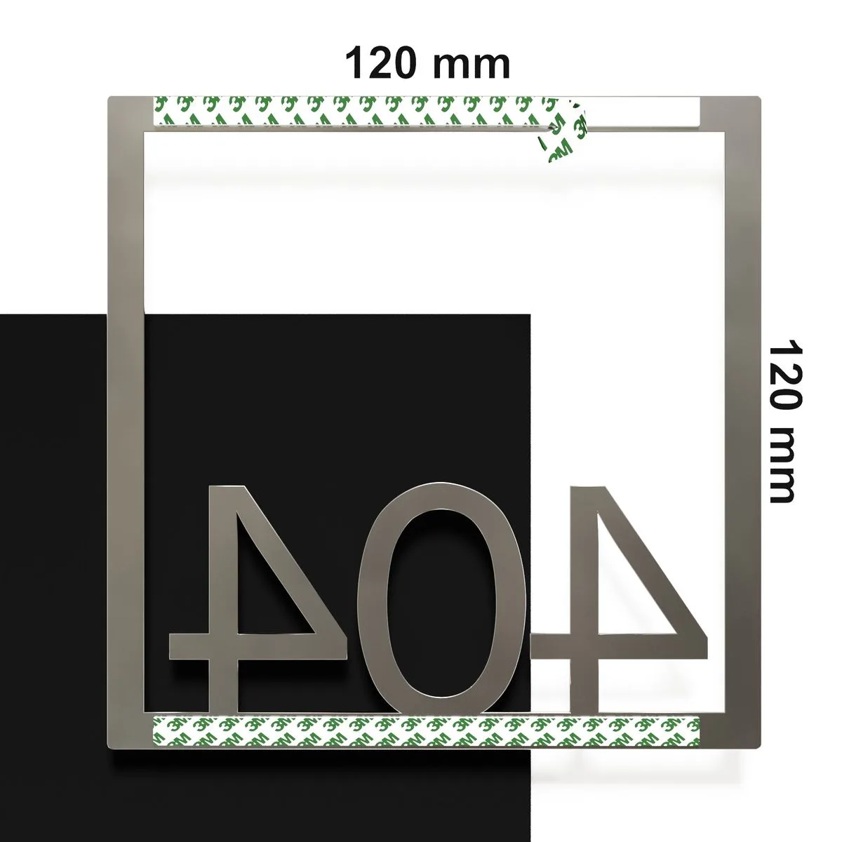 Edelstahl Zimmernummer / Design Z-04-XXX-E<span> - </span>404 – Bild 4
