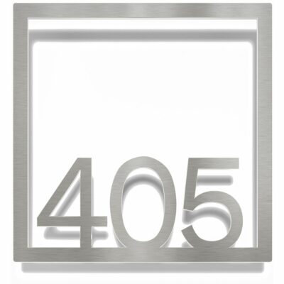 Edelstahl Zimmernummer / Design Z-04-XXX-E<span> - </span>405