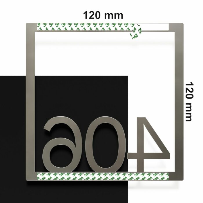 Edelstahl Zimmernummer / Design Z-04-XXX-E<span> - </span>406 - Image 4