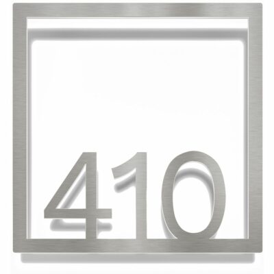 Edelstahl Zimmernummer / Design Z-04-XXX-E<span> - </span>410