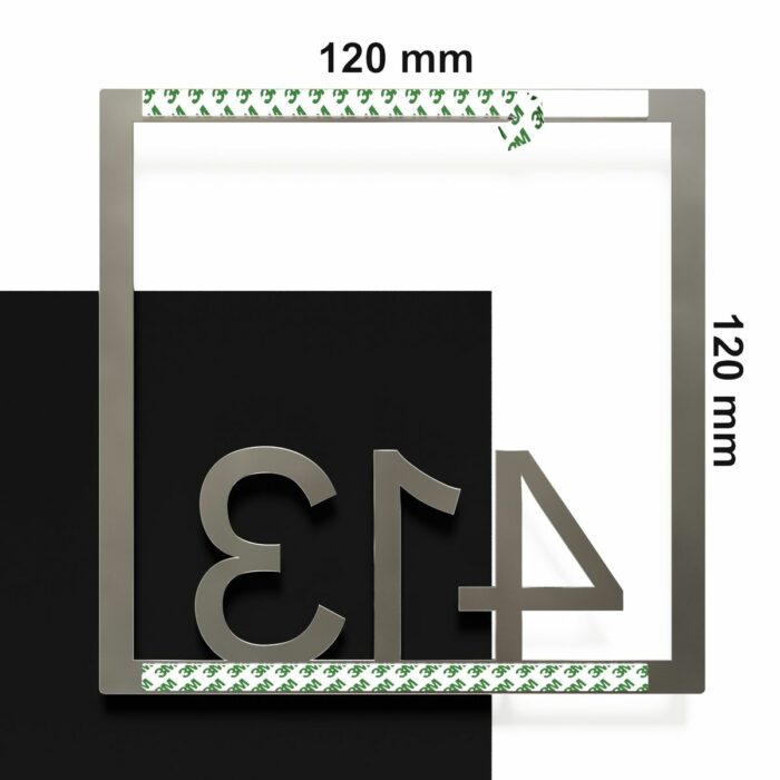 Edelstahl Zimmernummer / Design Z-04-XXX-E<span> - </span>413 - Image 4