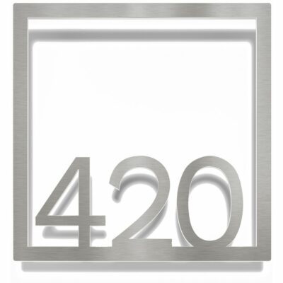 Edelstahl Zimmernummer / Design Z-04-XXX-E<span> - </span>420