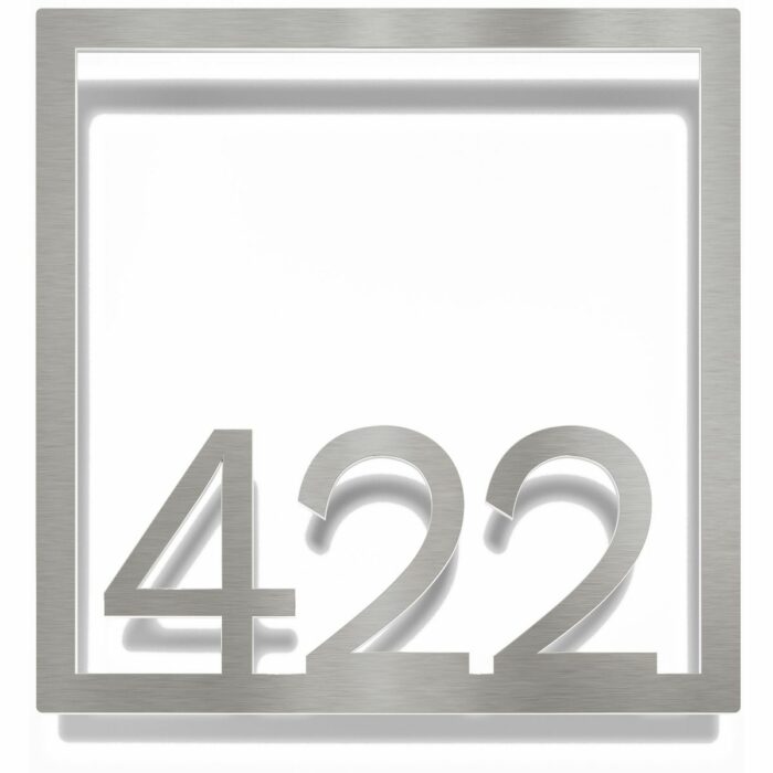 Edelstahl Zimmernummer / Design Z-04-XXX-E<span> - </span>422