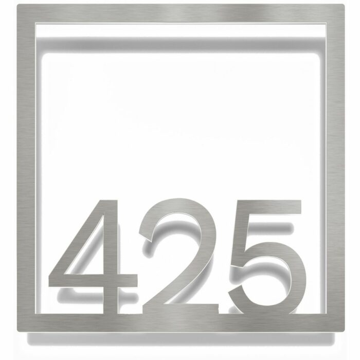 Edelstahl Zimmernummer / Design Z-04-XXX-E<span> - </span>425