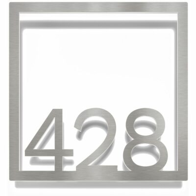 Edelstahl Zimmernummer / Design Z-04-XXX-E<span> - </span>428