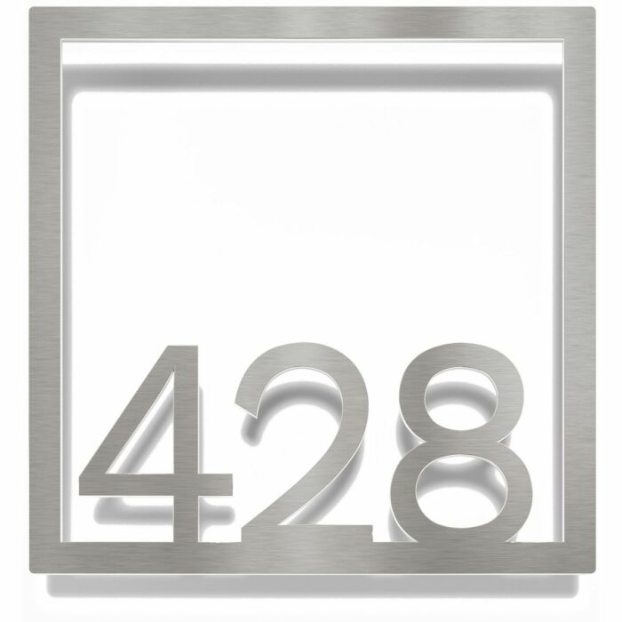 Edelstahl Zimmernummer / Design Z-04-XXX-E<span> - </span>428