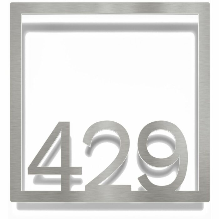 Edelstahl Zimmernummer / Design Z-04-XXX-E<span> - </span>429