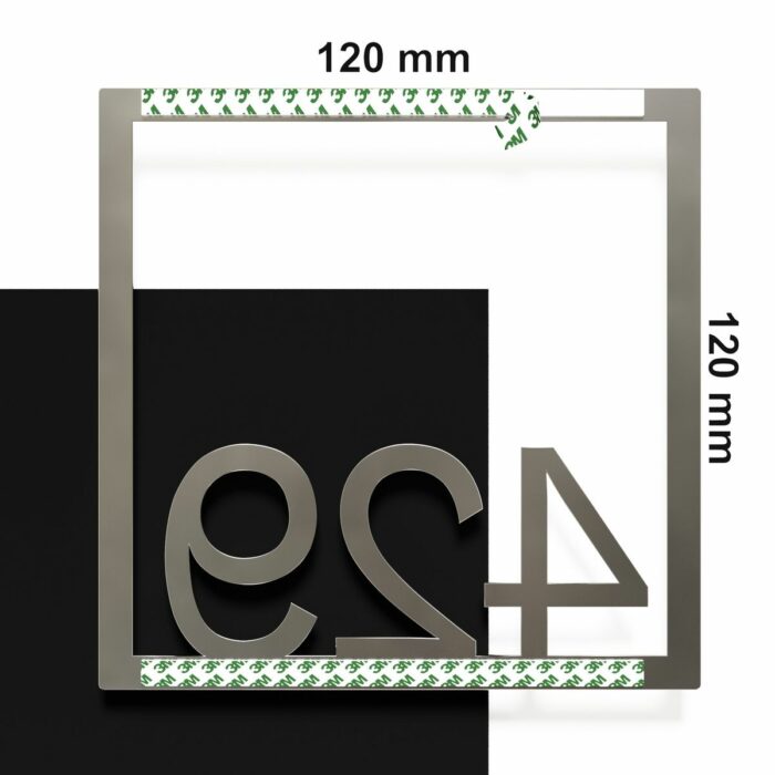 Edelstahl Zimmernummer / Design Z-04-XXX-E<span> - </span>429 - Image 4