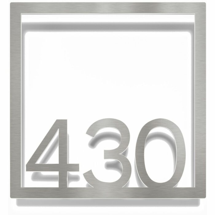 Edelstahl Zimmernummer / Design Z-04-XXX-E<span> - </span>430