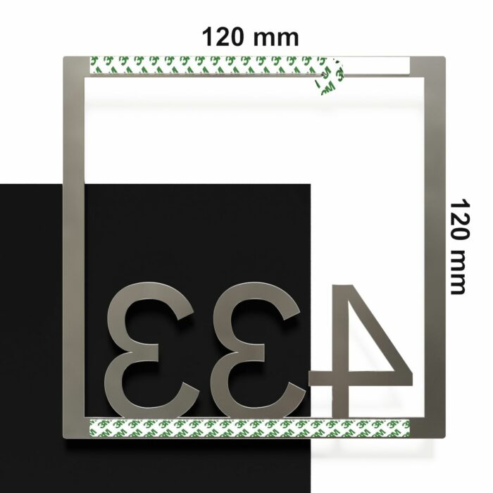 Edelstahl Zimmernummer / Design Z-04-XXX-E<span> - </span>433 - Image 4