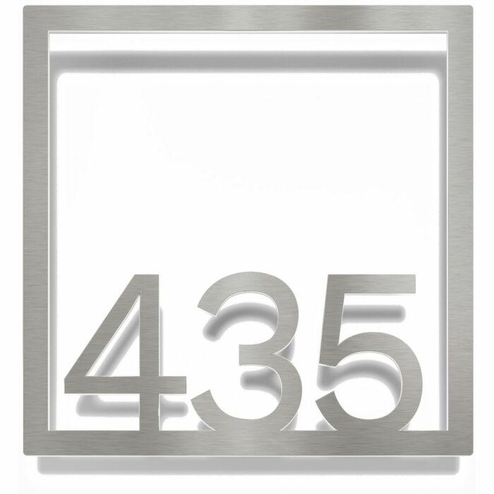 Edelstahl Zimmernummer / Design Z-04-XXX-E<span> - </span>435