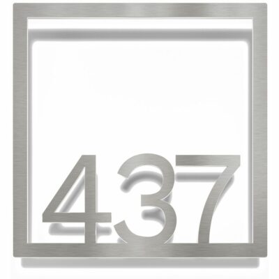 Edelstahl Zimmernummer / Design Z-04-XXX-E<span> - </span>437