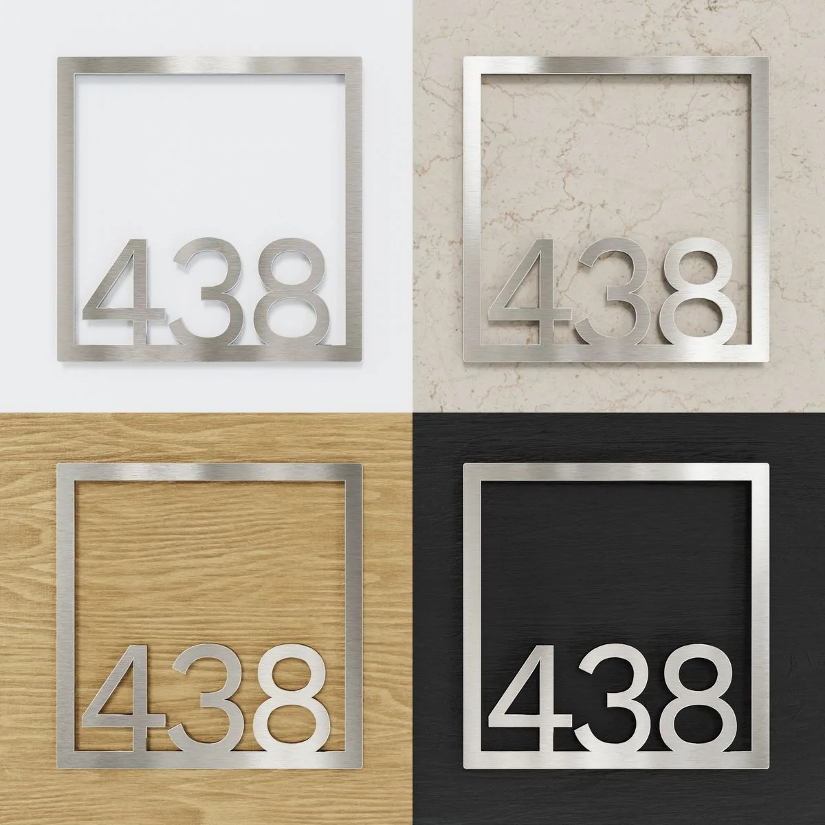 Edelstahl Zimmernummer / Design Z-04-XXX-E<span> - </span>438 - Image 2