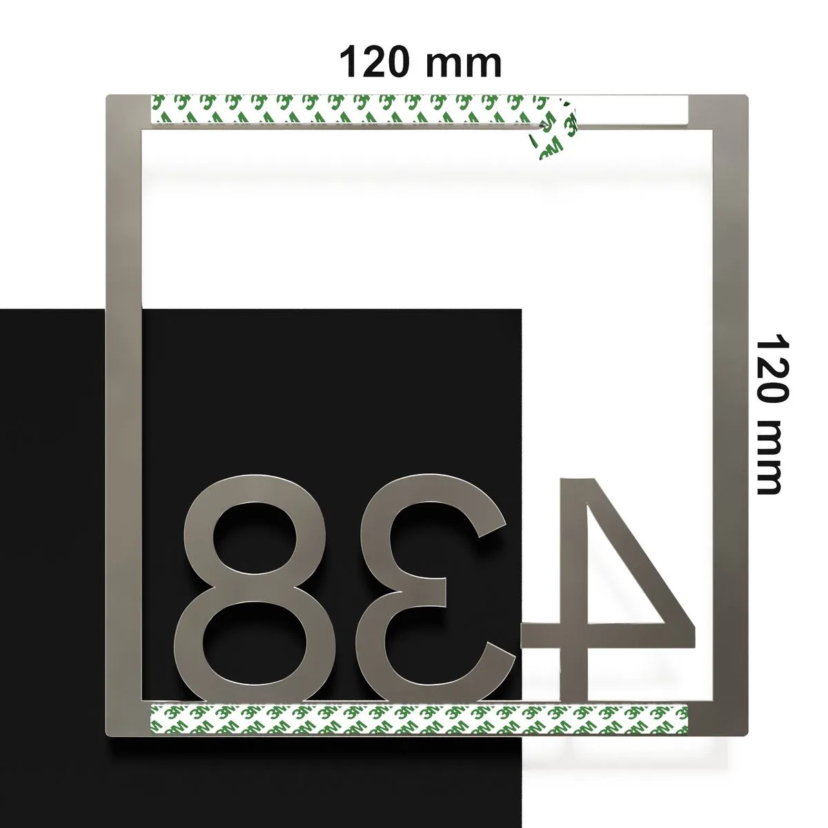 Edelstahl Zimmernummer / Design Z-04-XXX-E<span> - </span>438 - Image 4