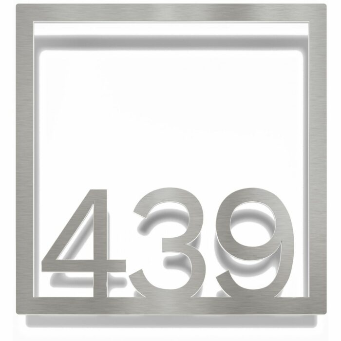 Edelstahl Zimmernummer / Design Z-04-XXX-E<span> - </span>439
