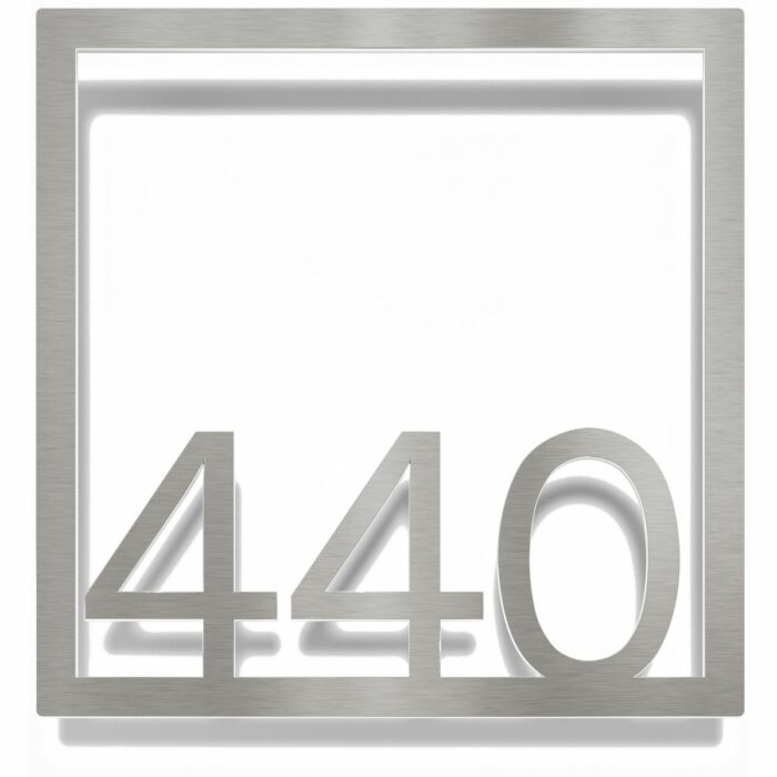 Edelstahl Zimmernummer / Design Z-04-XXX-E<span> - </span>440