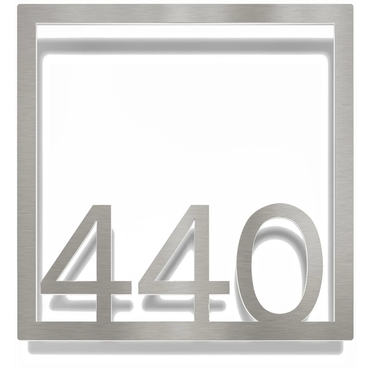 Edelstahl Zimmernummer / Design Z-04-XXX-E<span> - </span>440