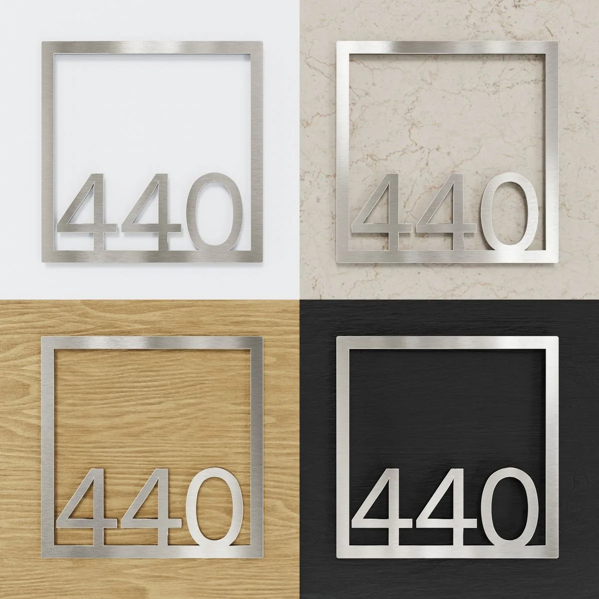 Edelstahl Zimmernummer / Design Z-04-XXX-E<span> - </span>440 – Bild 2