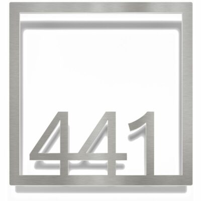 Edelstahl Zimmernummer / Design Z-04-XXX-E<span> - </span>441