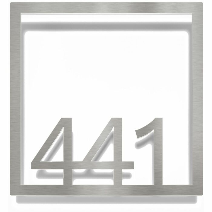Edelstahl Zimmernummer / Design Z-04-XXX-E<span> - </span>441