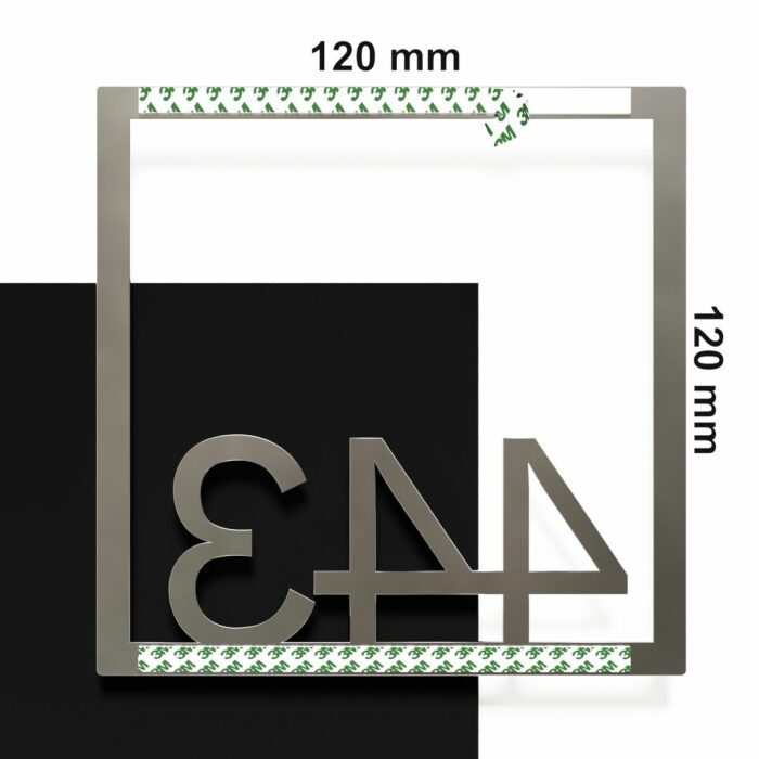 Edelstahl Zimmernummer / Design Z-04-XXX-E<span> - </span>443 - Image 4