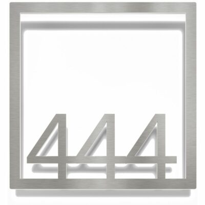 Edelstahl Zimmernummer / Design Z-04-XXX-E<span> - </span>444